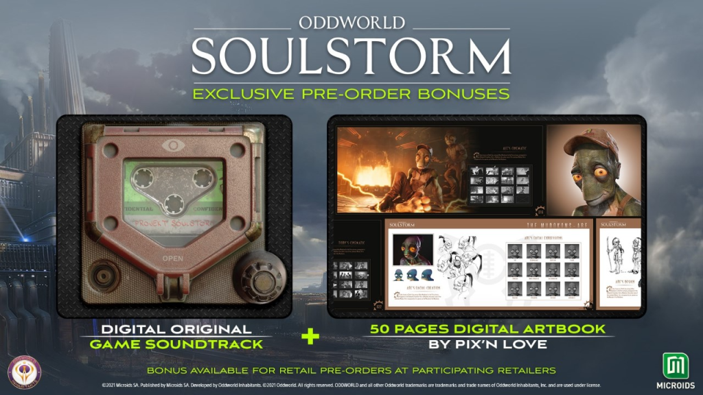 Odwworld Soulstorm PS4 PS5 Pre-Order Bonuses